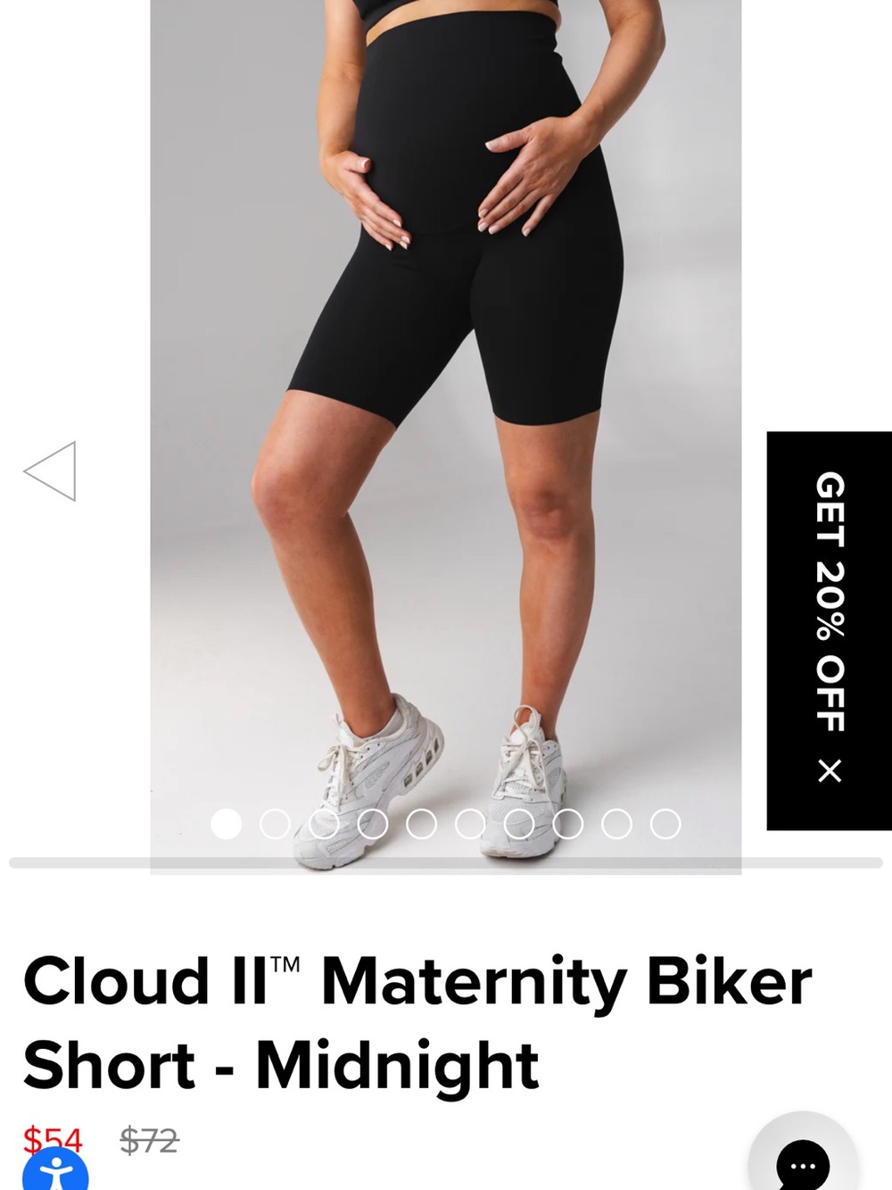 Maternity Biker Short - Midnight